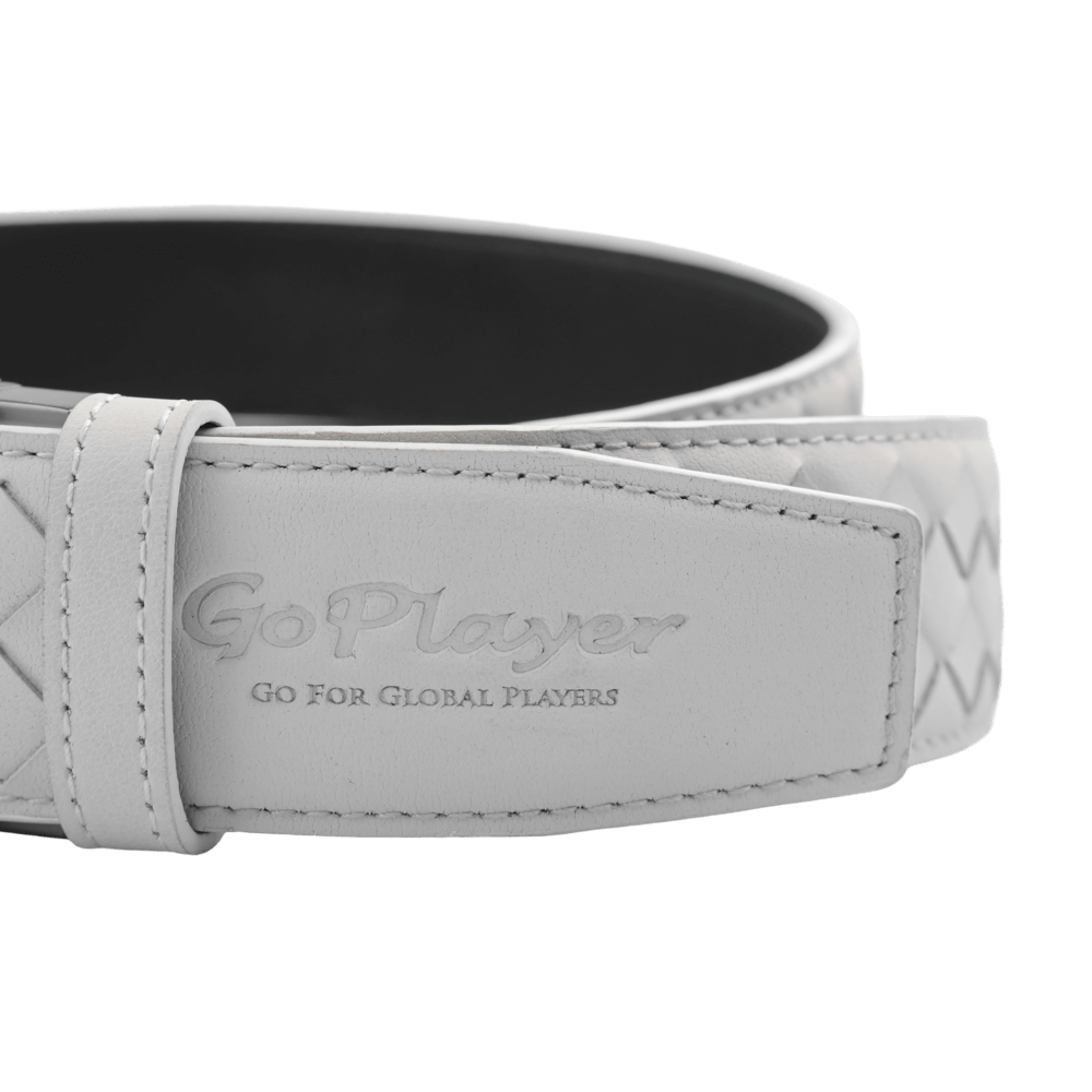 GoPlayer woven calfskin belt (off-white)