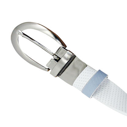 GP women's 25mm double-sided buckle belt (white/light blue)