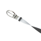 GP女25mm雙面扣皮帶(白/黑)