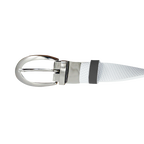 GP女25mm雙面扣皮帶(白/黑)