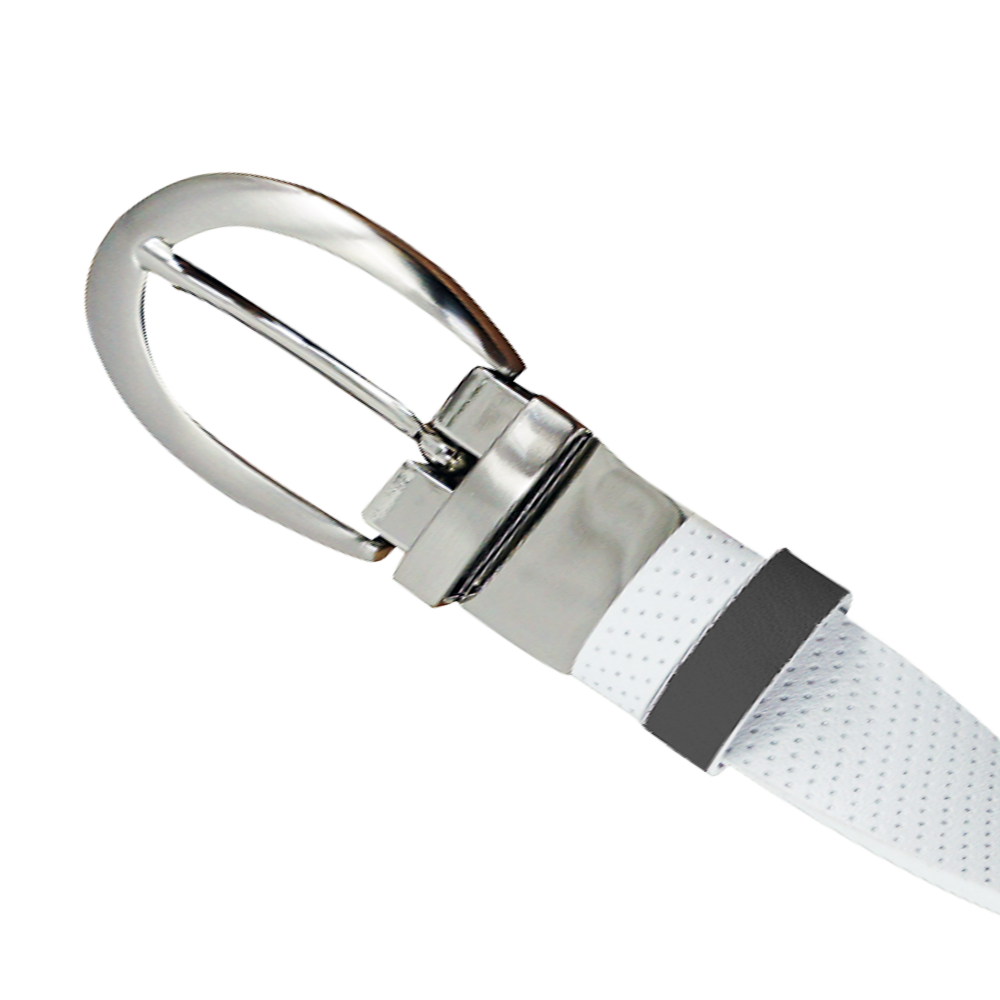 GP Women's 25mm Double Side Buckle Belt (White/Black)