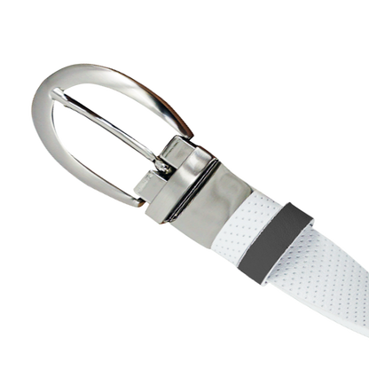 GP Women's 25mm Double Side Buckle Belt (White/Black)