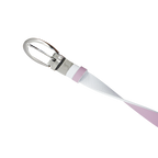 GP レディース 25mm 両面バックルベルト（ホワイト/ピンク）