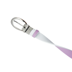 GP女25mm雙面扣皮帶(白/淺紫)