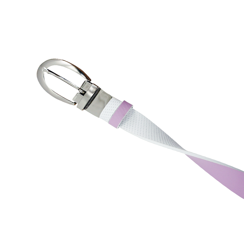 GP women's 25mm double-sided buckle belt (white/light purple)