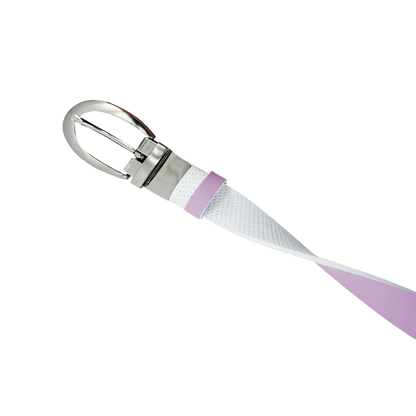 GP women's 25mm double-sided buckle belt (white/light purple)