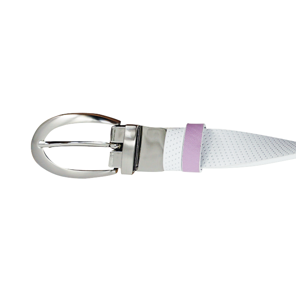 GP women's 25mm double-sided buckle belt (white/light purple)