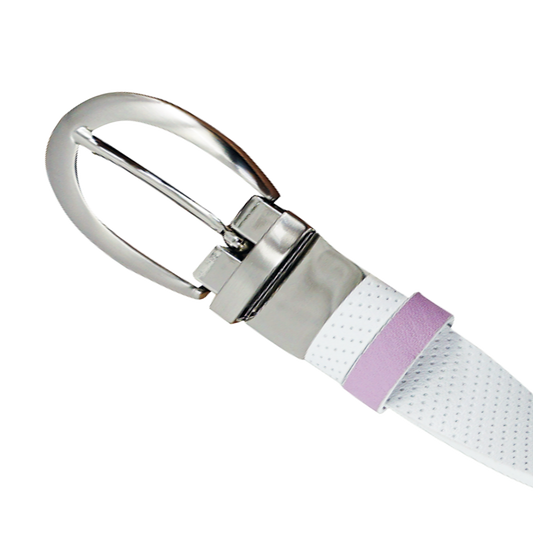 GP women's 25mm double-sided buckle belt (white/light purple)