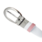 GP女25mm雙面扣皮帶(白/桃紅)