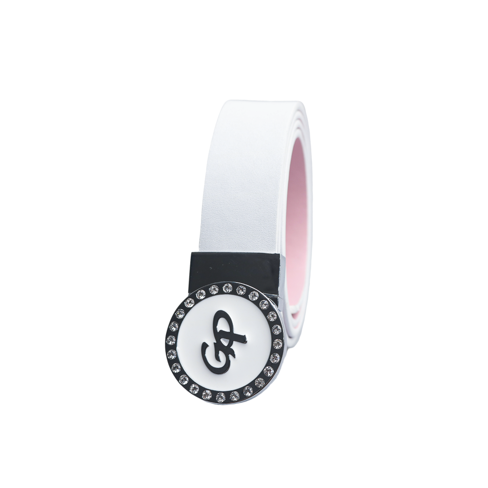 GoPlayer 女性用リバーシブルベルト (28mm ホワイトパウダー)