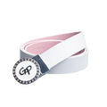 GoPlayer女轉頭雙面用皮帶(28mm白粉)