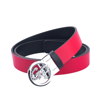 GoPlayer Women's Turnable Double-Sided Belt (Black and Red)