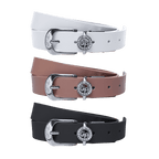 GoPlayer レディース ホースシューバックル ゴルフベルト (ダークピンク)