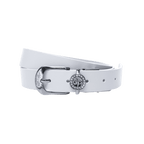 GoPlayer レディース ホースシューバックル ゴルフベルト (ホワイト)