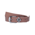 GoPlayer Women's Horseshoe Buckle Golf Belt (Dark Pink)