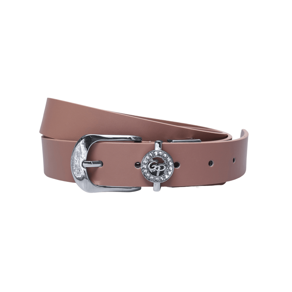 GoPlayer レディース ホースシューバックル ゴルフベルト (ダークピンク)