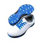 GoPlayer ゴルフ兼用メンズ シューズ (白と青)