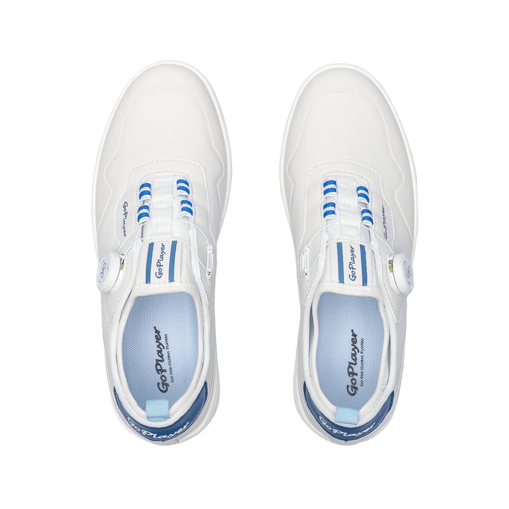 GoPlayer EliteLinks Golf Casual Men's Shoes (White)