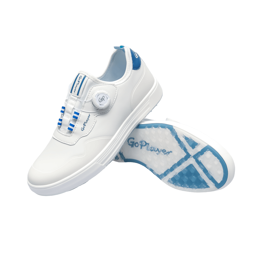 GoPlayer EliteLinks Golf Casual Men's Shoes (White)