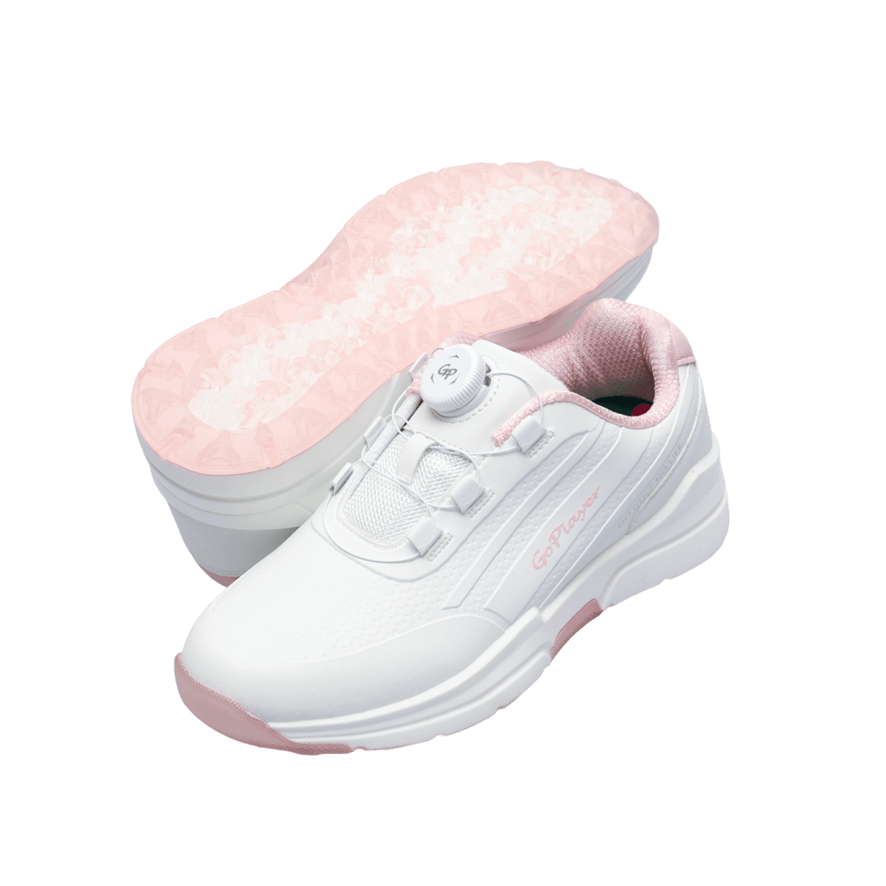 GoPlayer EliteLinks ゴルフ クラシック レディース シューズ (ホワイト)