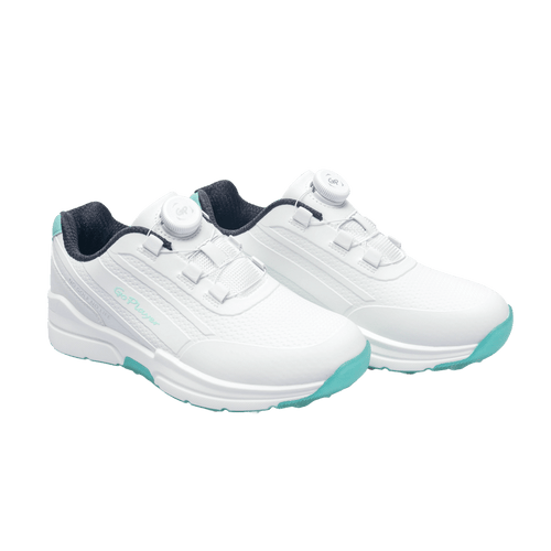 GoPlayer EliteLinks 高爾夫旋鈕女鞋(白綠)