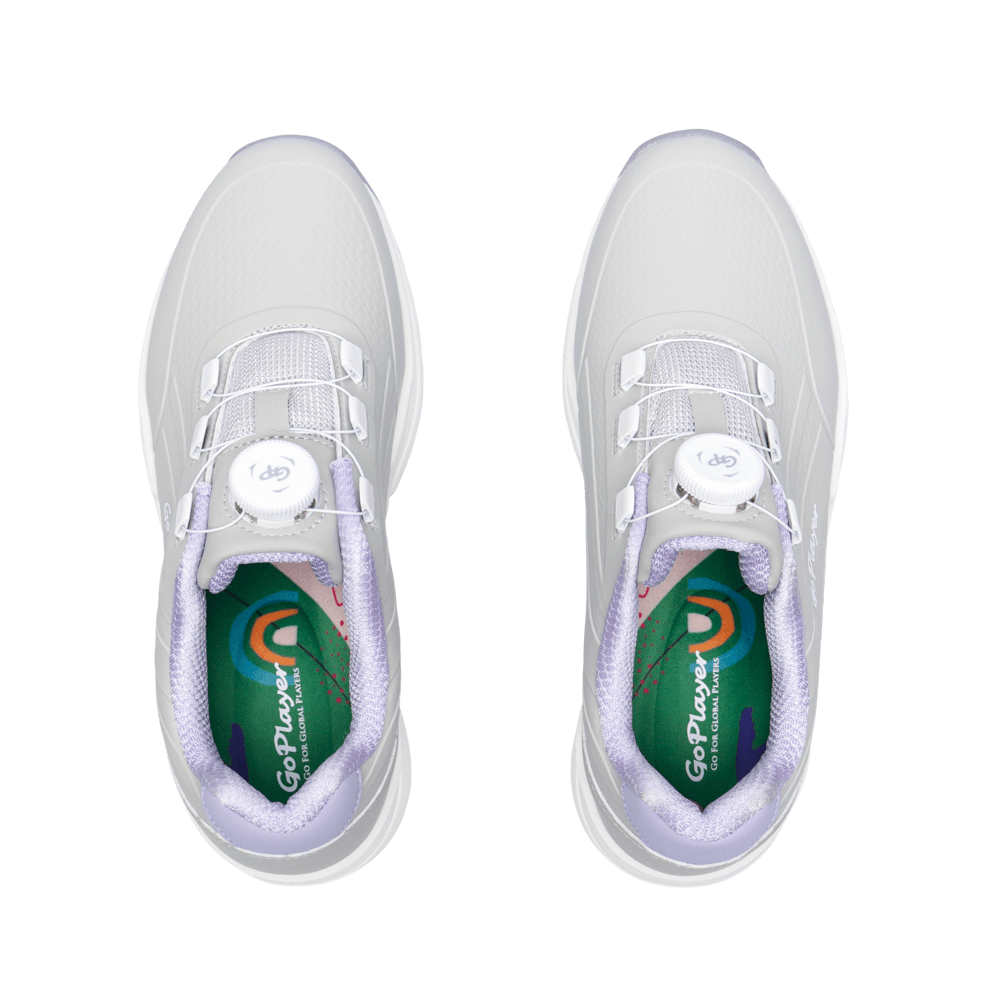 GoPlayer EliteLinks ゴルフ クラシック レディース シューズ (ホワイト)
