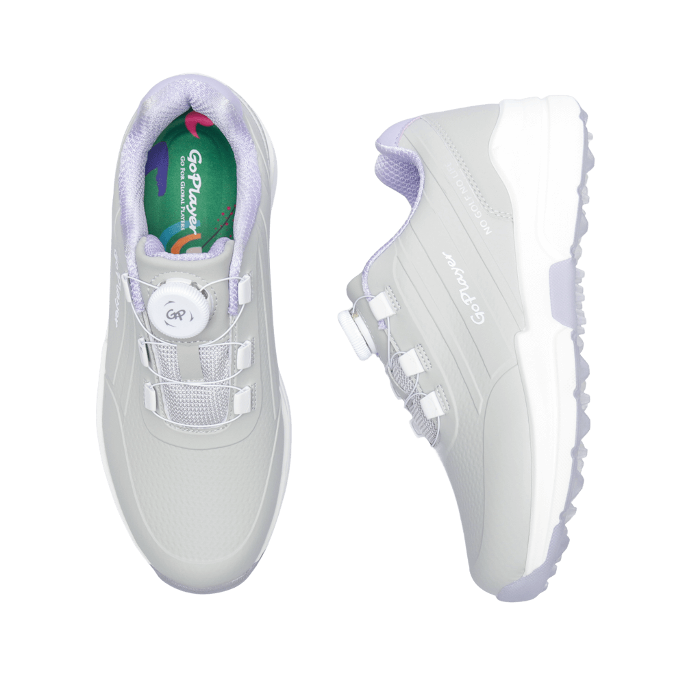 GoPlayer EliteLinks ゴルフ クラシック レディース シューズ (ホワイト)