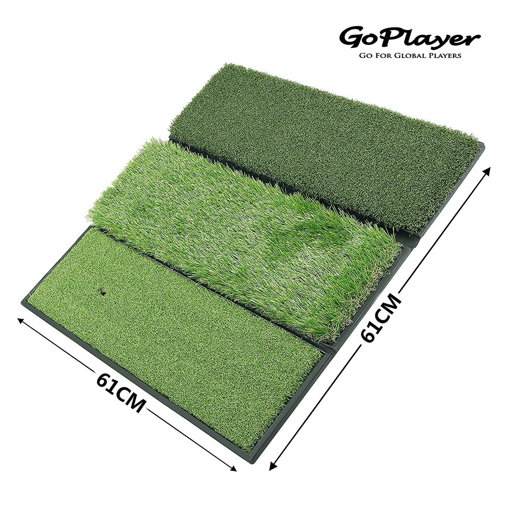 GoPlayer Tee Box Pad (Three-Fold Grass/Four-Fold Grass)