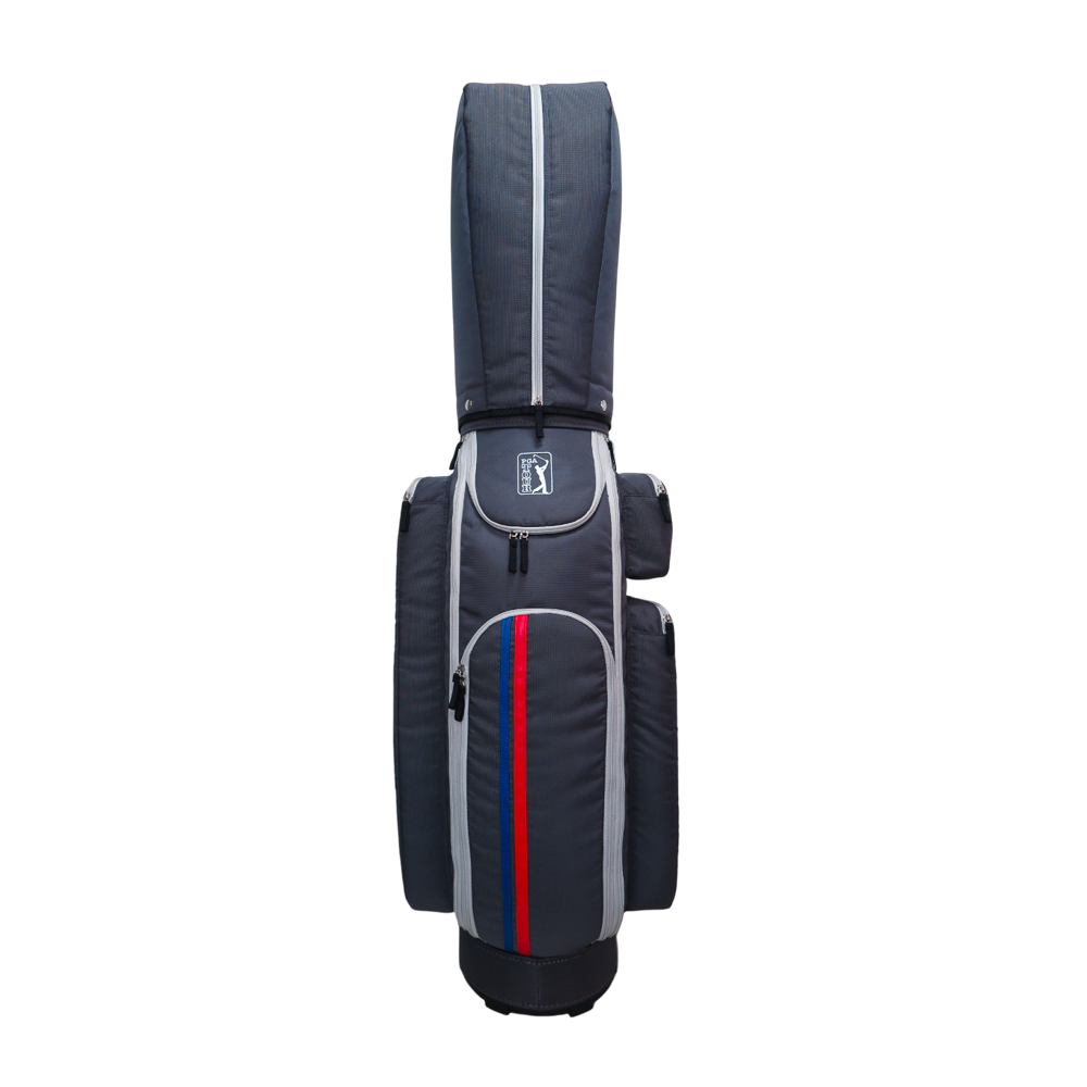 PGA 9 インチ エクスクイジット クロス ポール バッグ (ダークグレー)