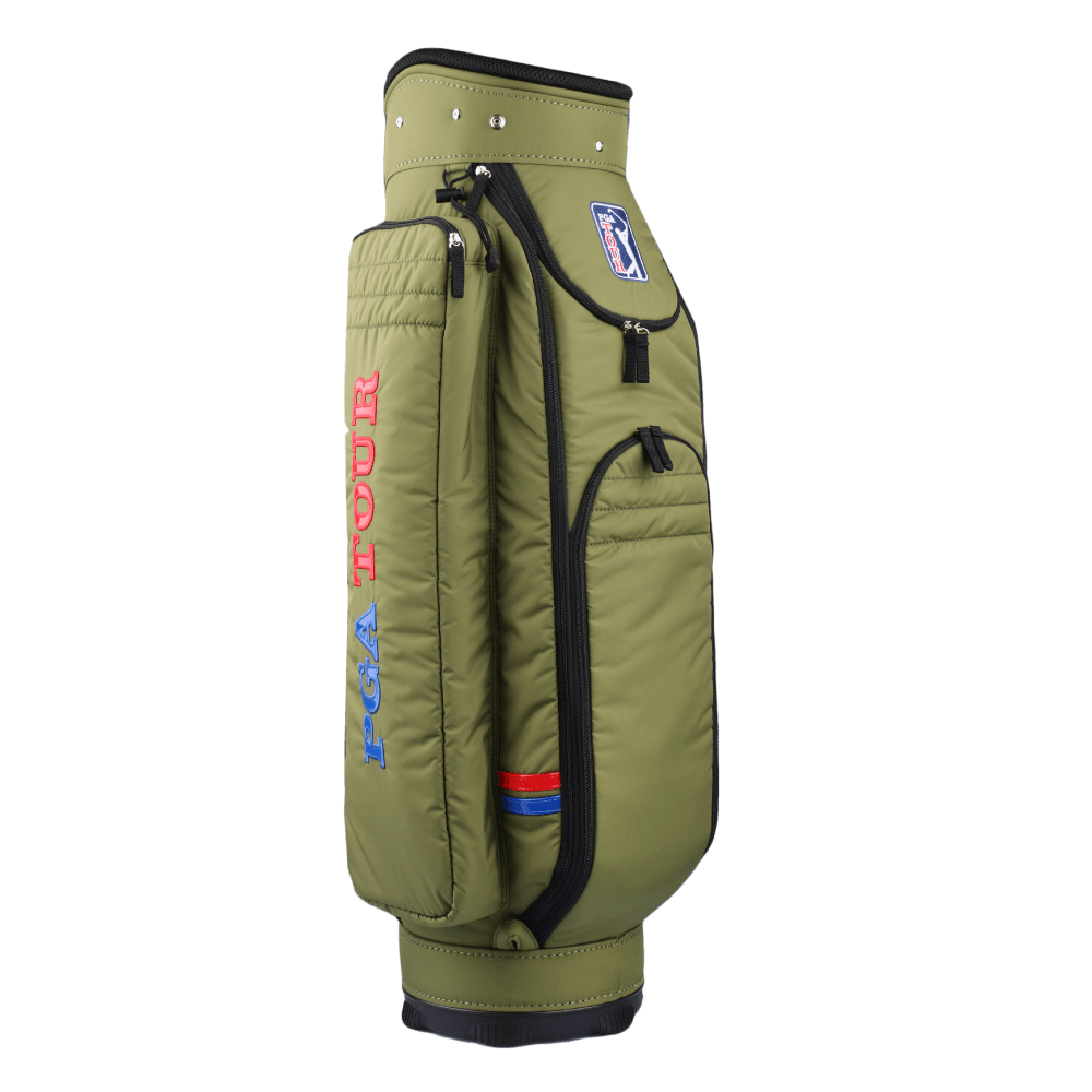 PGA 9 インチ トレンディな柔らかい布製バッグ (オリーブ グリーン)