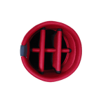 PGA 9 インチ絶妙なファブリックバッグ (ネイビーブルーとレッド)