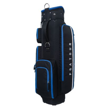 PGA 9 インチの絶妙な布製バッグ (黒と青)