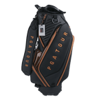 PGA TOUR 5-hole nubuck leather club bag (black)