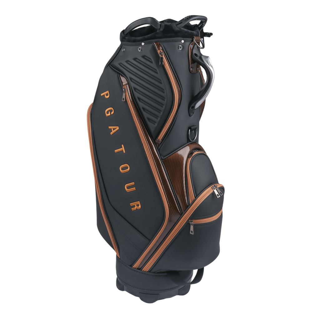 PGA TOUR 5-hole nubuck leather club bag (black)