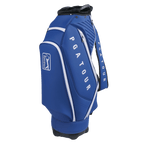 PGA TOUR 5-hole frosted leather pole bag (navy blue)