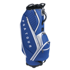 PGA TOUR 5-hole frosted leather pole bag (navy blue)