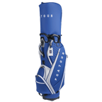 PGA TOUR 5-hole frosted leather pole bag (navy blue)
