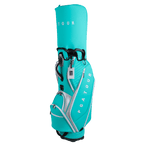 PGA TOUR 5-hole matte leather club bag (lake green)