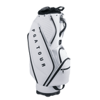 PGA TOUR 5-hole nubuck leather bag (white)