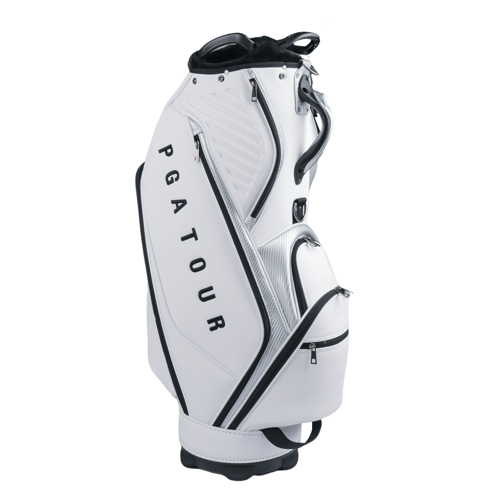 PGA TOUR 5-hole nubuck leather bag (white)