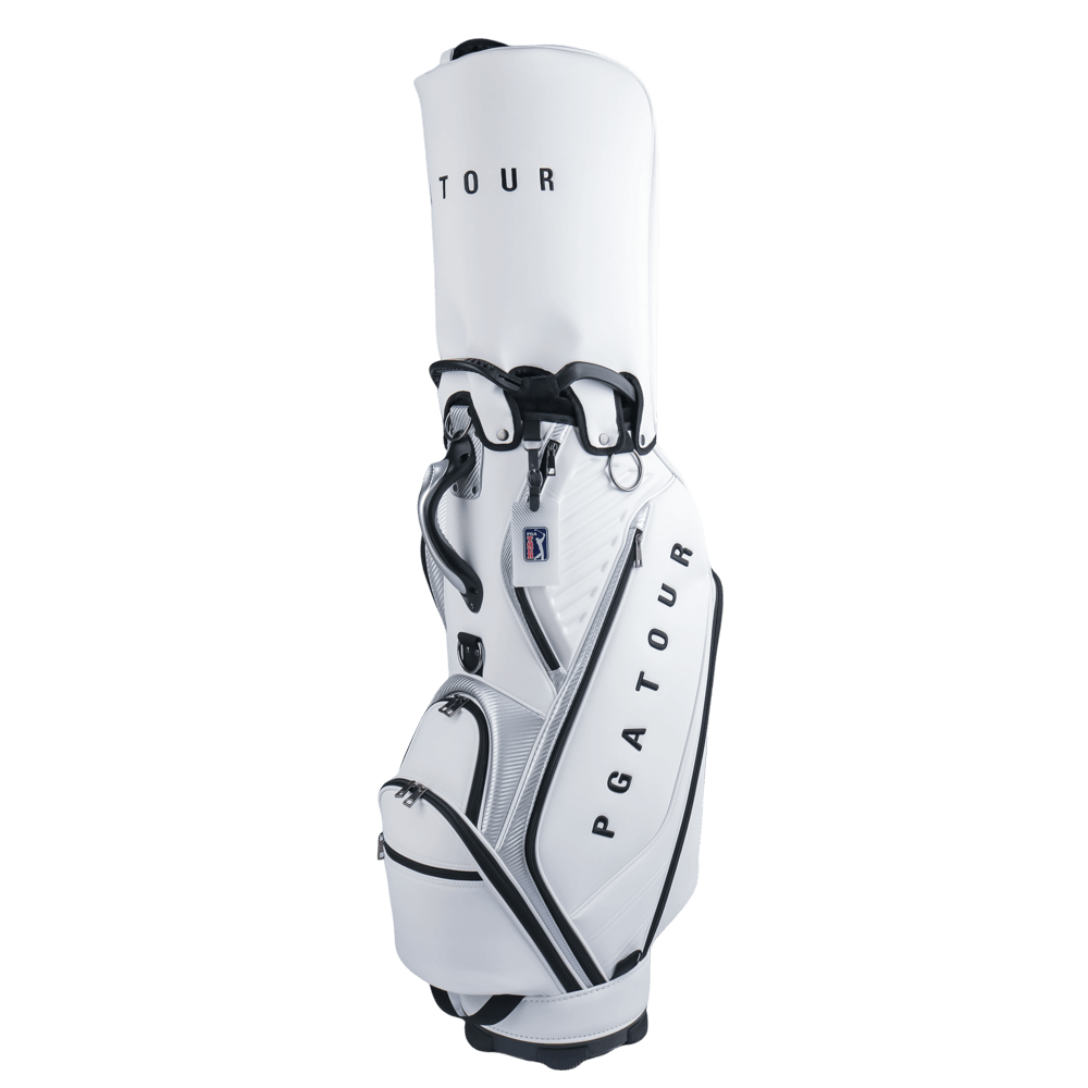 PGA TOUR 5-hole nubuck leather bag (white)