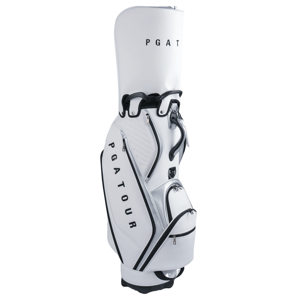 PGA TOUR 5-hole nubuck leather bag (white)