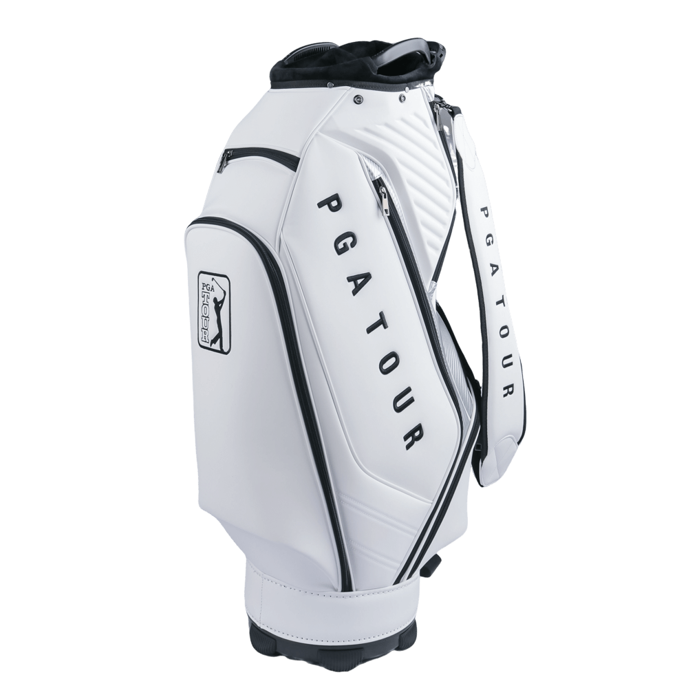 PGA TOUR 5-hole nubuck leather bag (white)