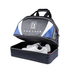 PGA 二重層ガーメントバッグ (黒のシルクスクリーン)