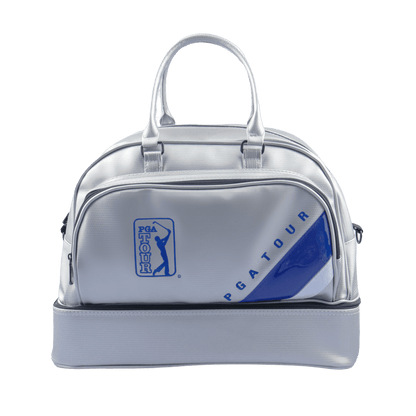 PGA double layer garment bag (silver with blue and white)