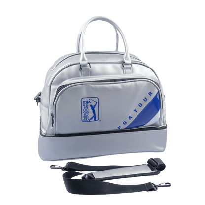 PGA double layer garment bag (silver with blue and white)