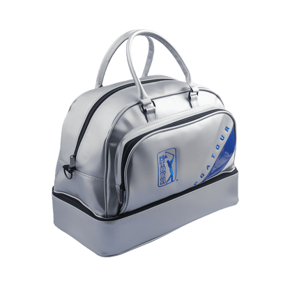 PGA double layer garment bag (silver with blue and white)