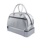 PGA double layer garment bag (silver with blue and white)