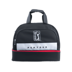 PGA fine cloth double layer garment bag (black with white and red)