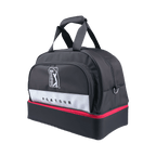 PGA fine cloth double layer garment bag (black with white and red)